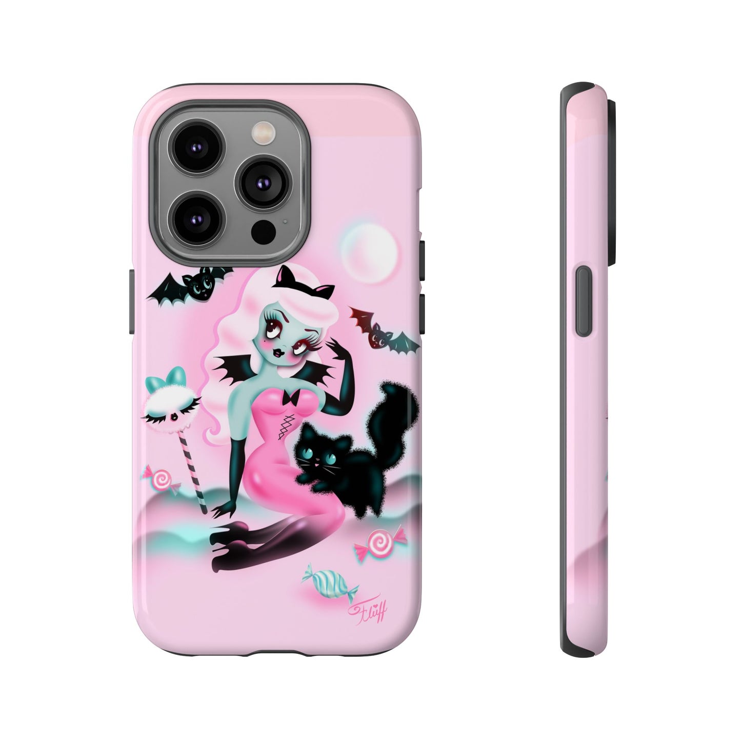 Pastel Candy Vampire with Kitty • Tough Phone Case