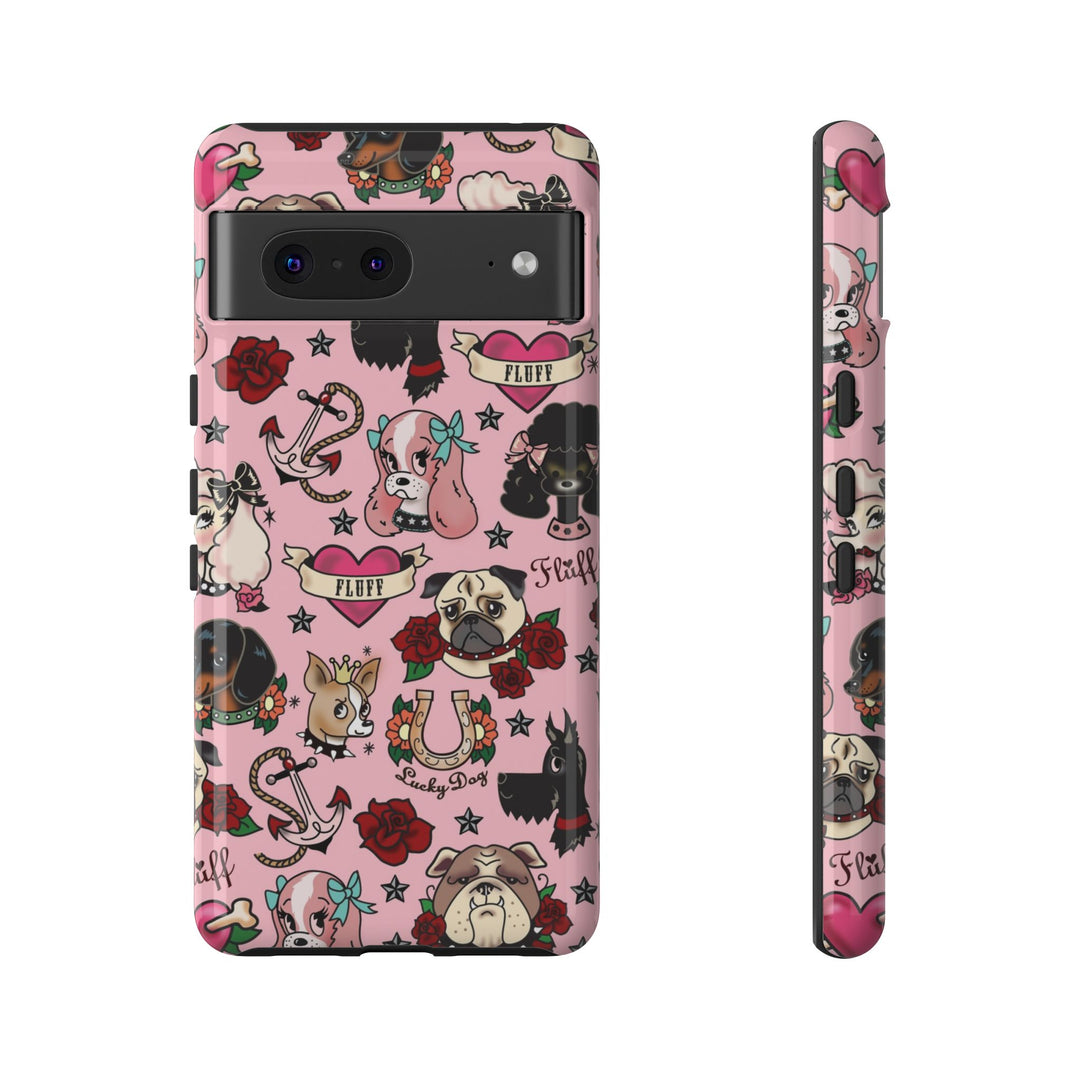 Tattoo Pooch Pink • Tough Phone Case