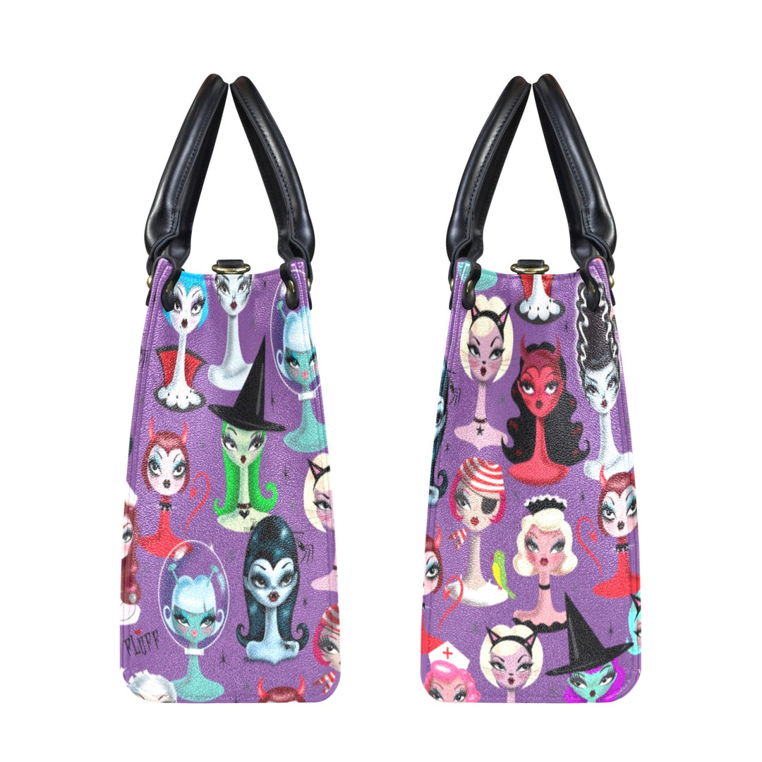 Spooky Dolls Purple • Handbag