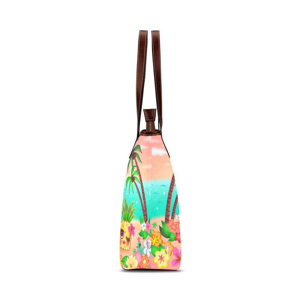 Hula Lulu Beach Scene • Shoulder Purse Tote