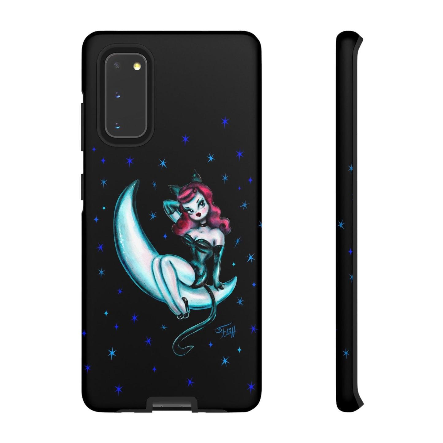 Kitten on the Moon • Tough Phone Case