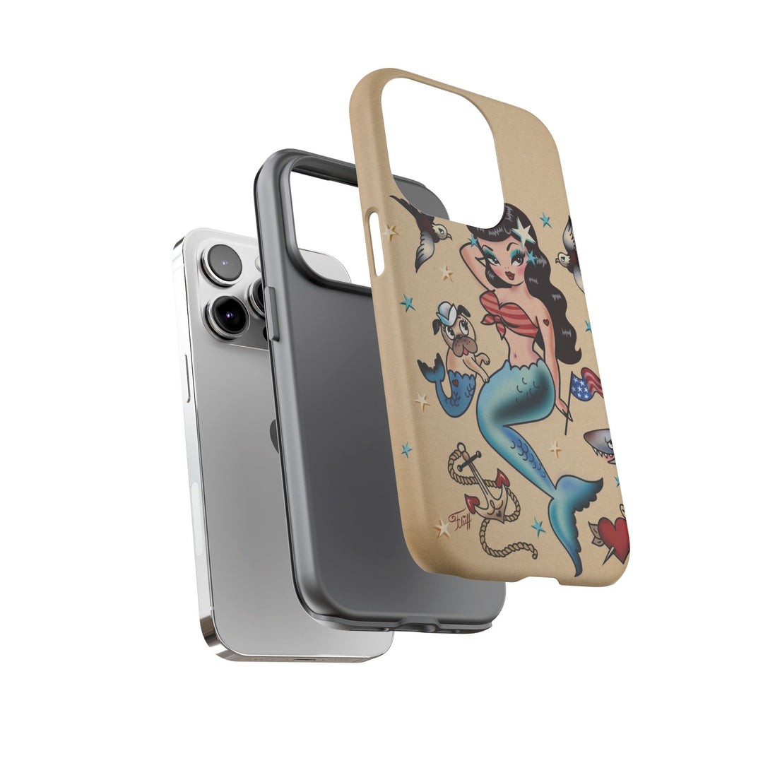 Patriotic Mermaid • Tough Phone Case