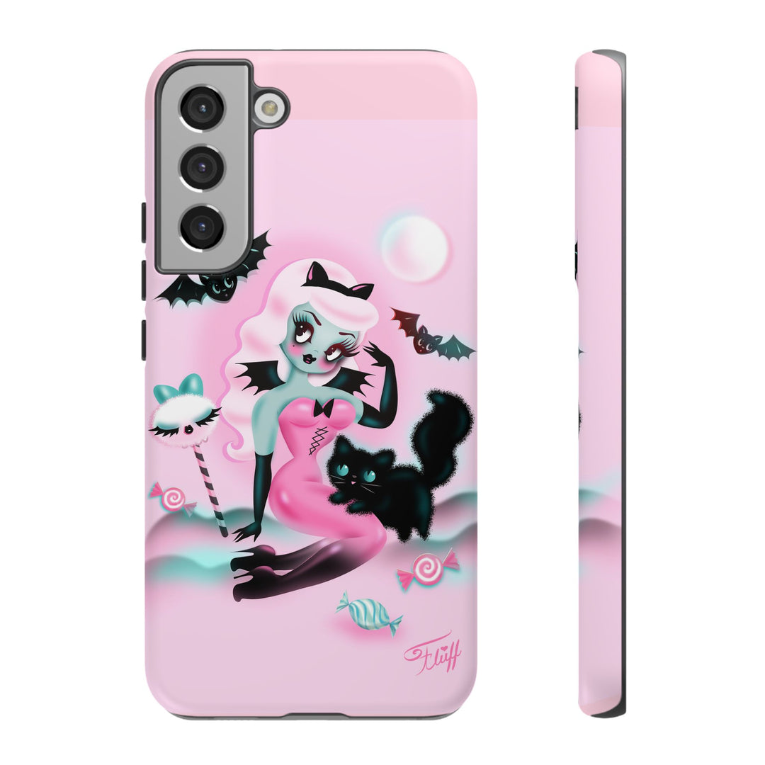 Pastel Candy Vampire with Kitty • Tough Phone Case