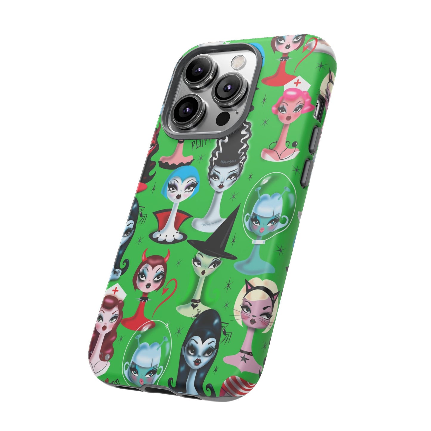 Spooky Dolls Green • Tough Phone Case