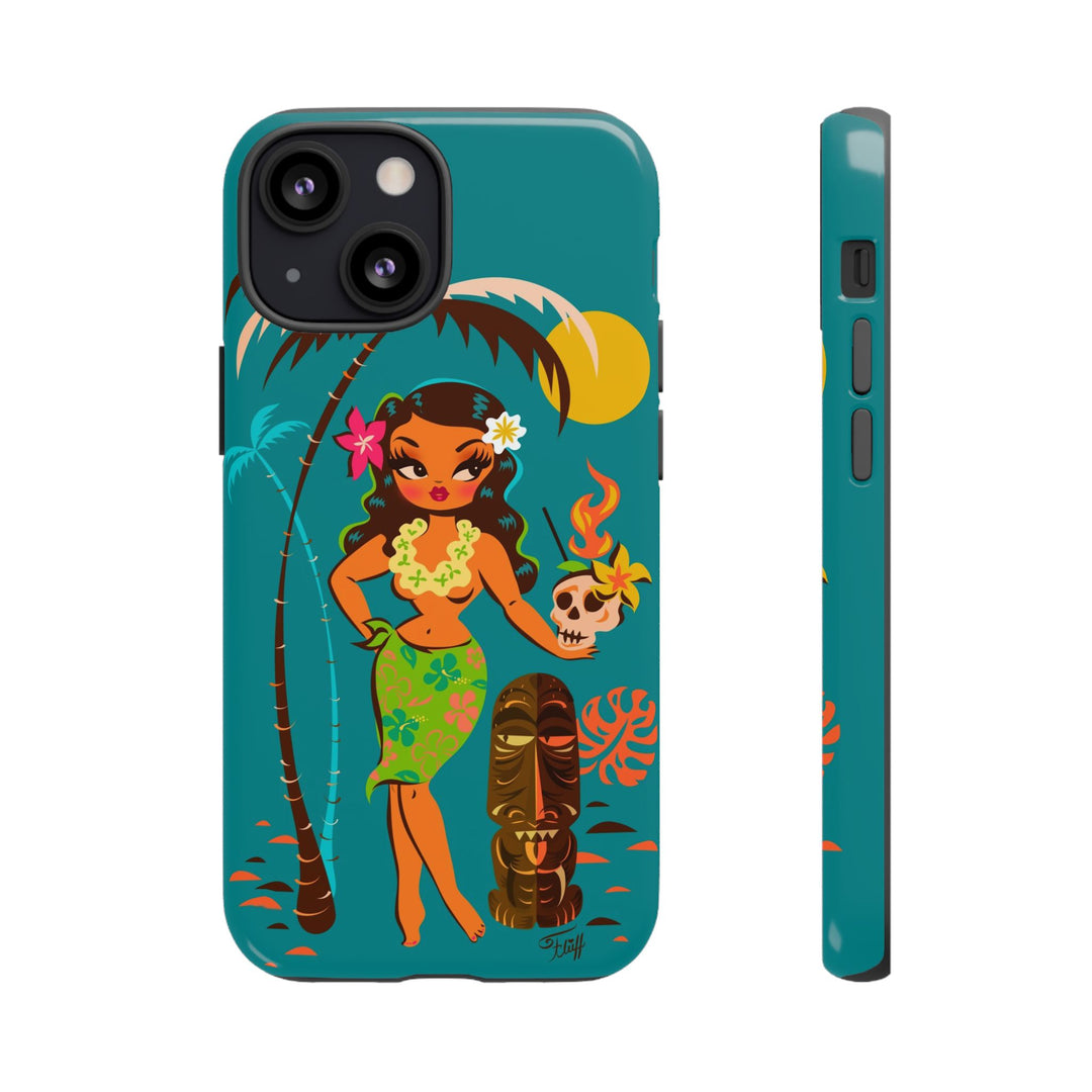 Tiki Temptress • With Skull Mug • Phone Case