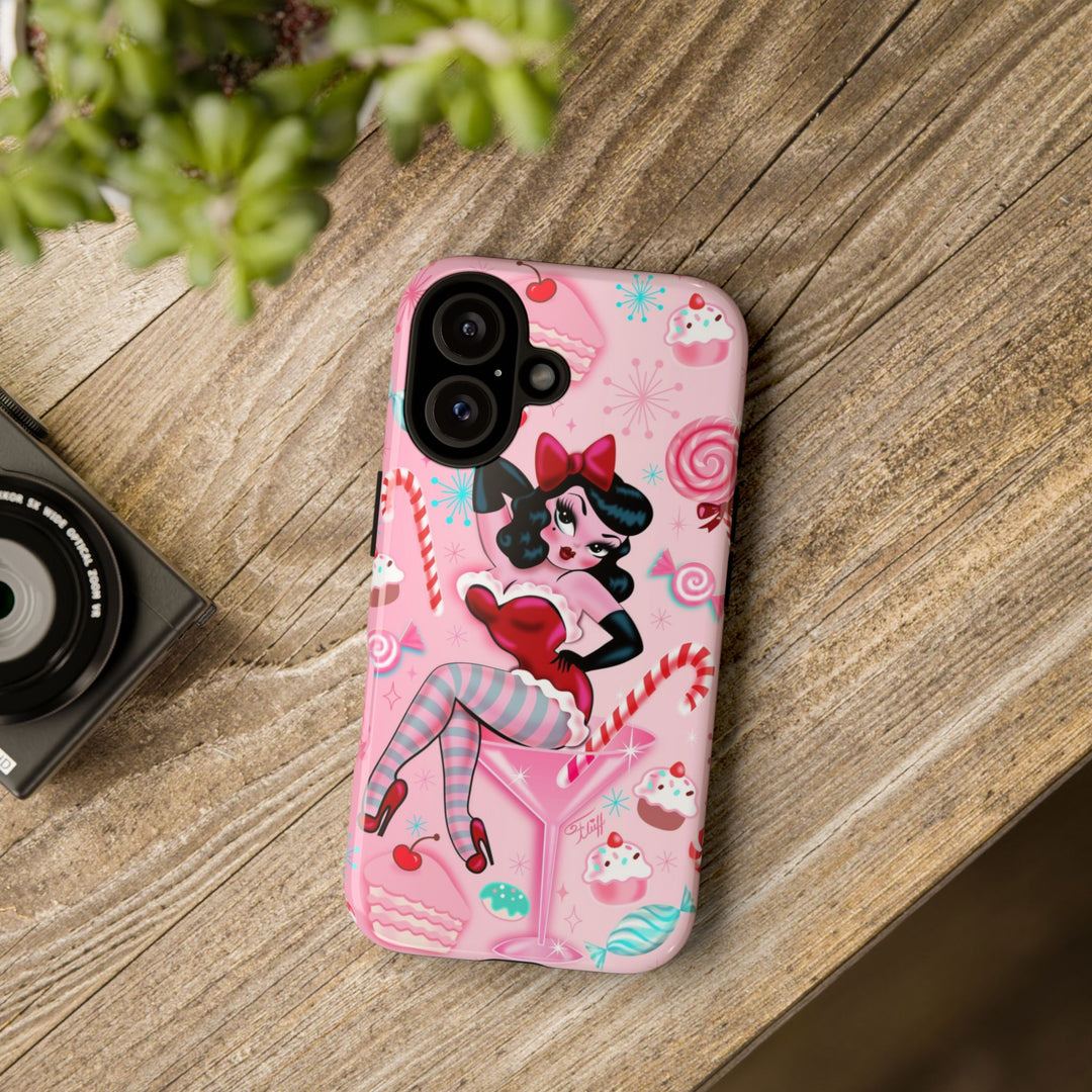 Candy Cane Martini Girl • Case Mate Galaxy S7 & S9 Slim Phone Case