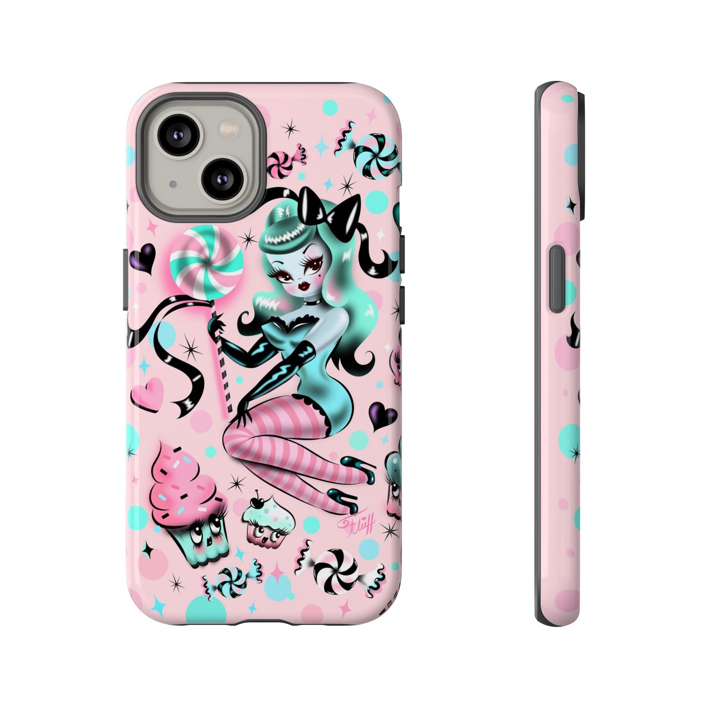 Mint Sugar Pinup • Tough Phone Case