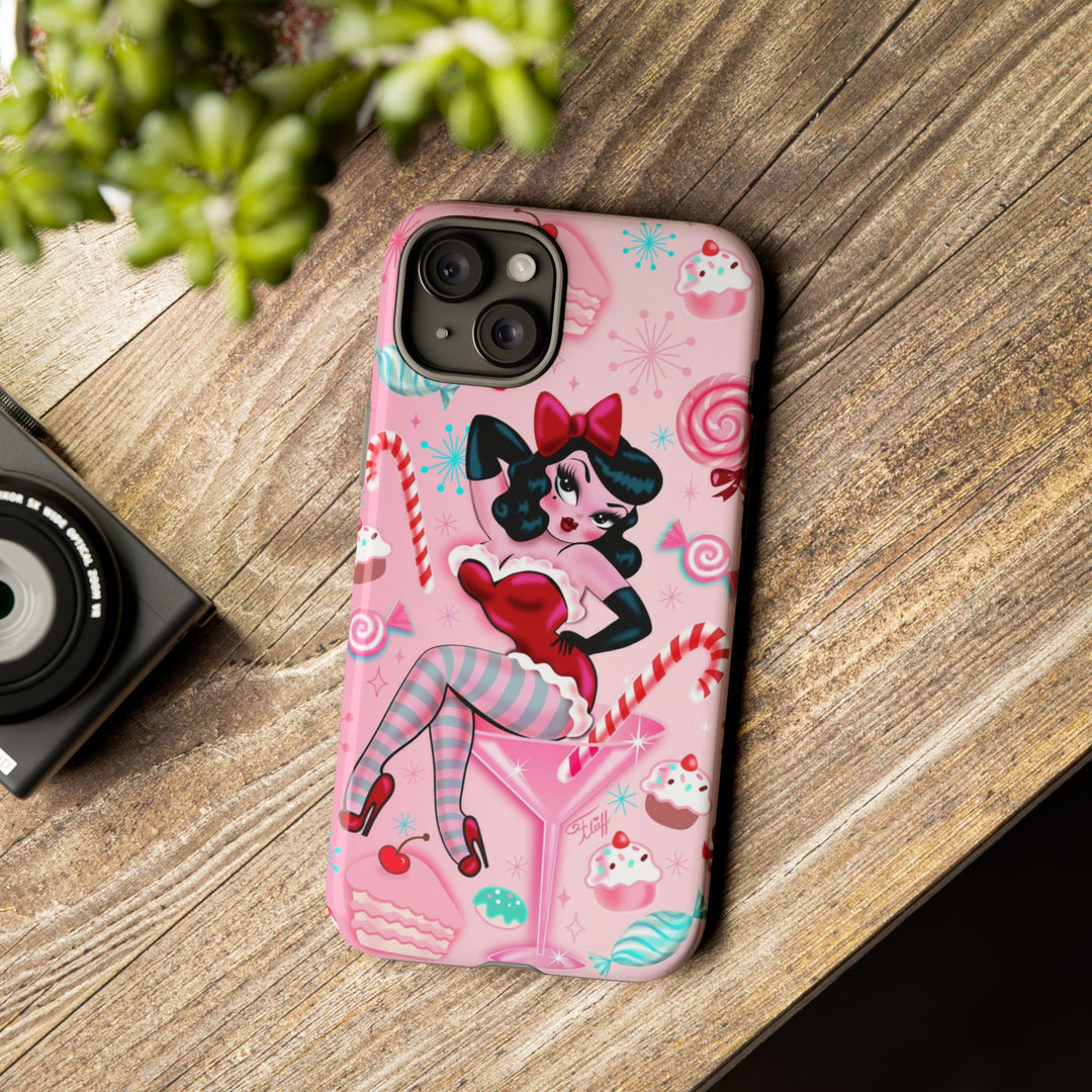 Candy Cane Martini Girl • Case Mate Galaxy S7 & S9 Slim Phone Case