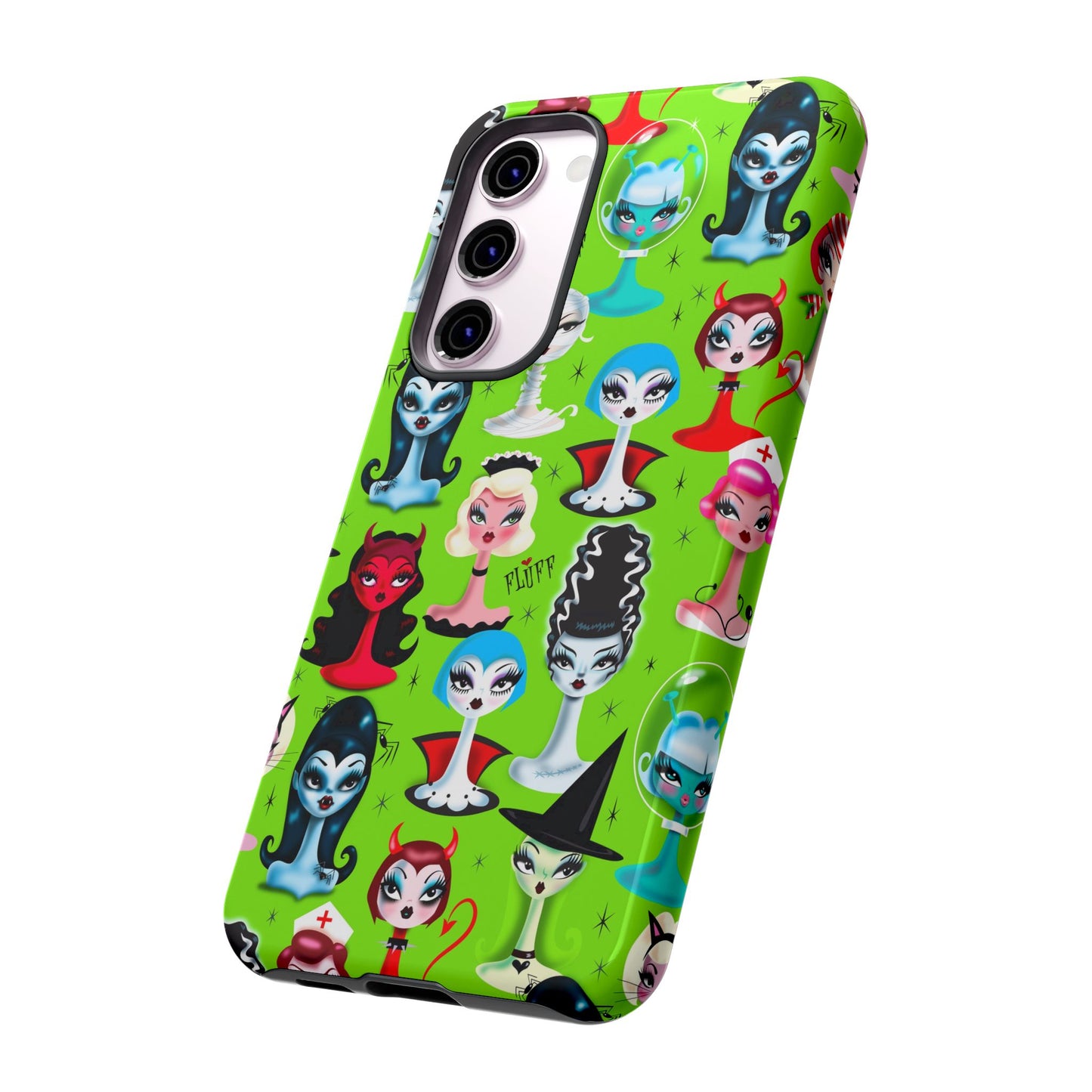 Spooky Dolls Green • Tough Phone Case