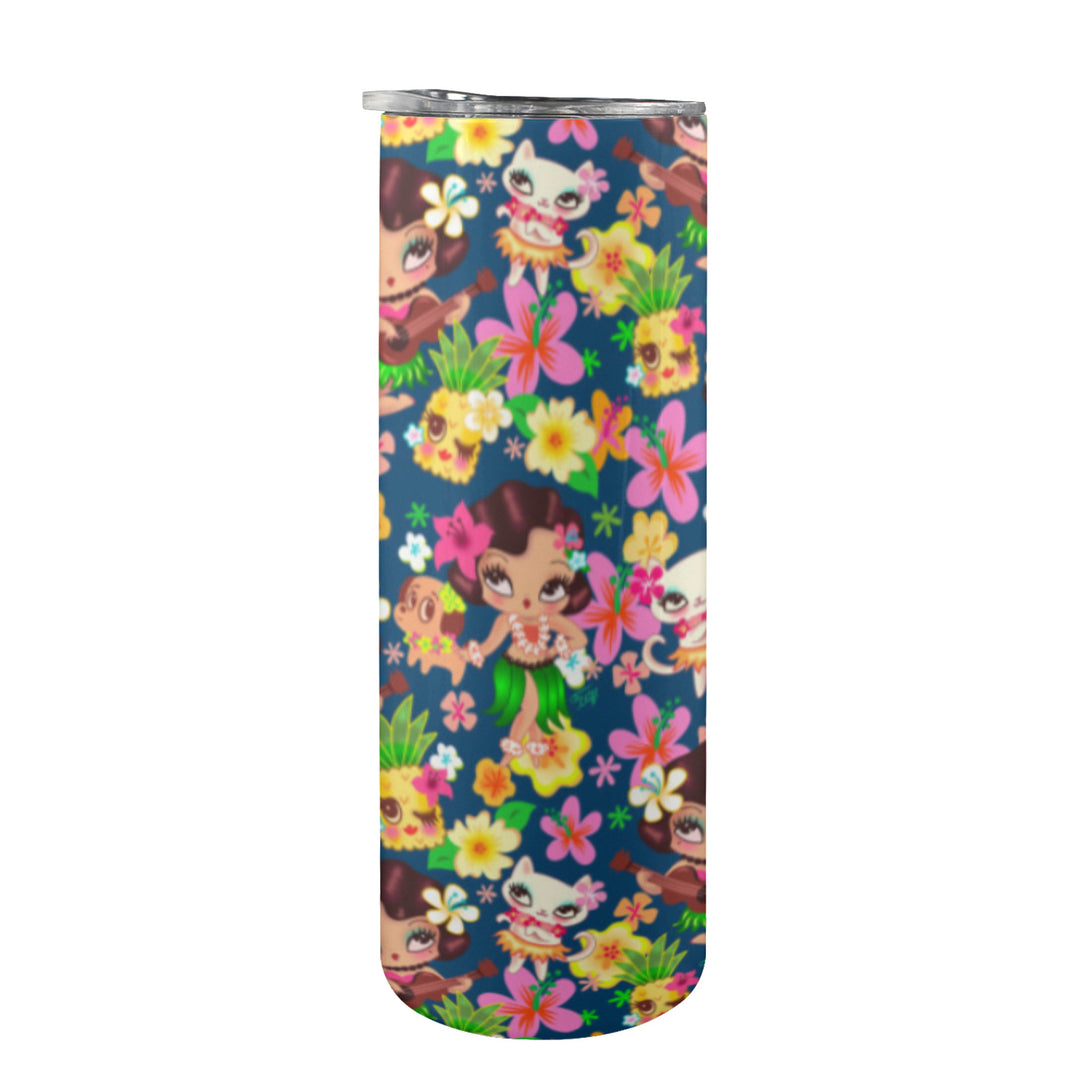 Hula Lulu Dark Blue • Tall Tumbler 20oz