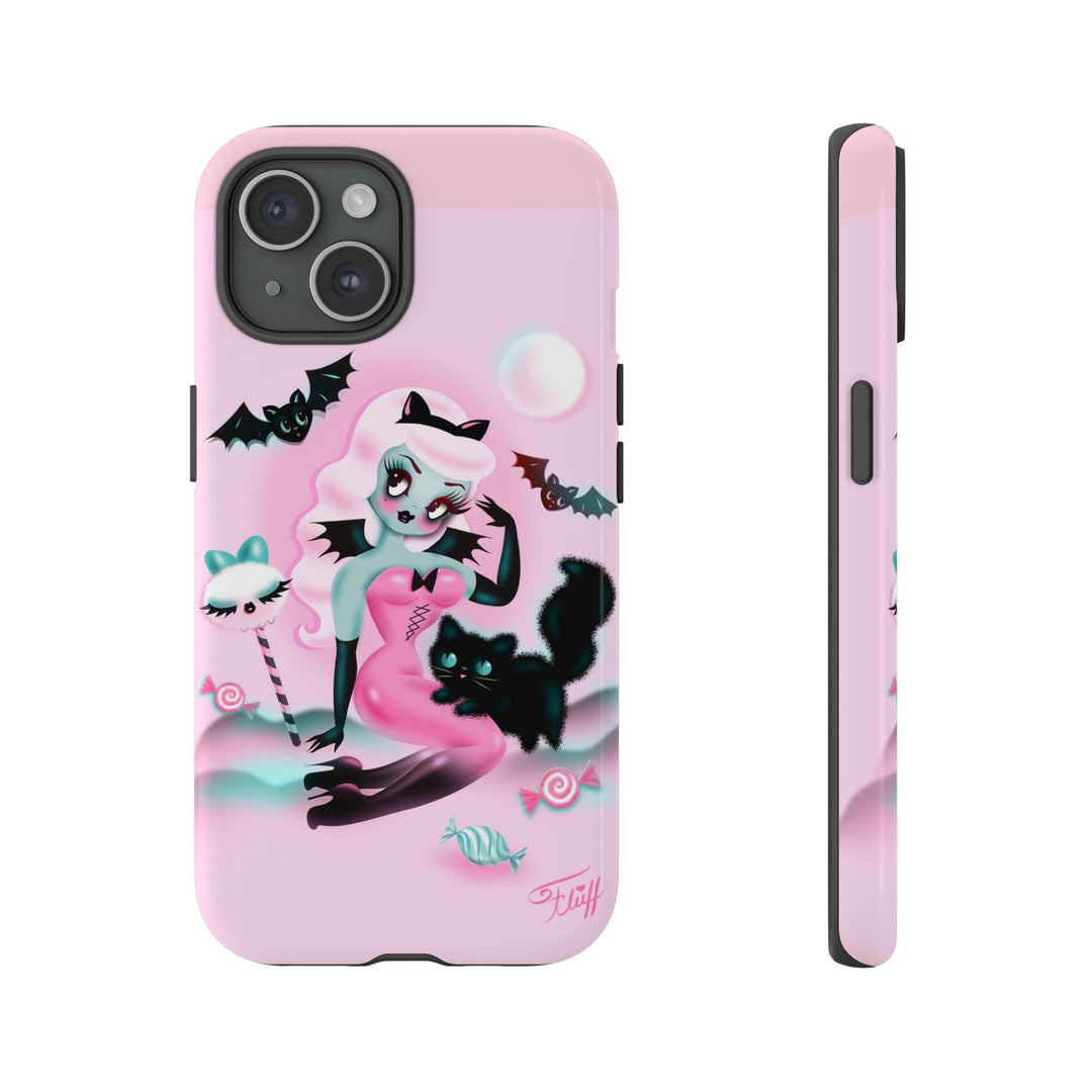 Pastel Candy Vampire with Kitty • Tough Phone Case