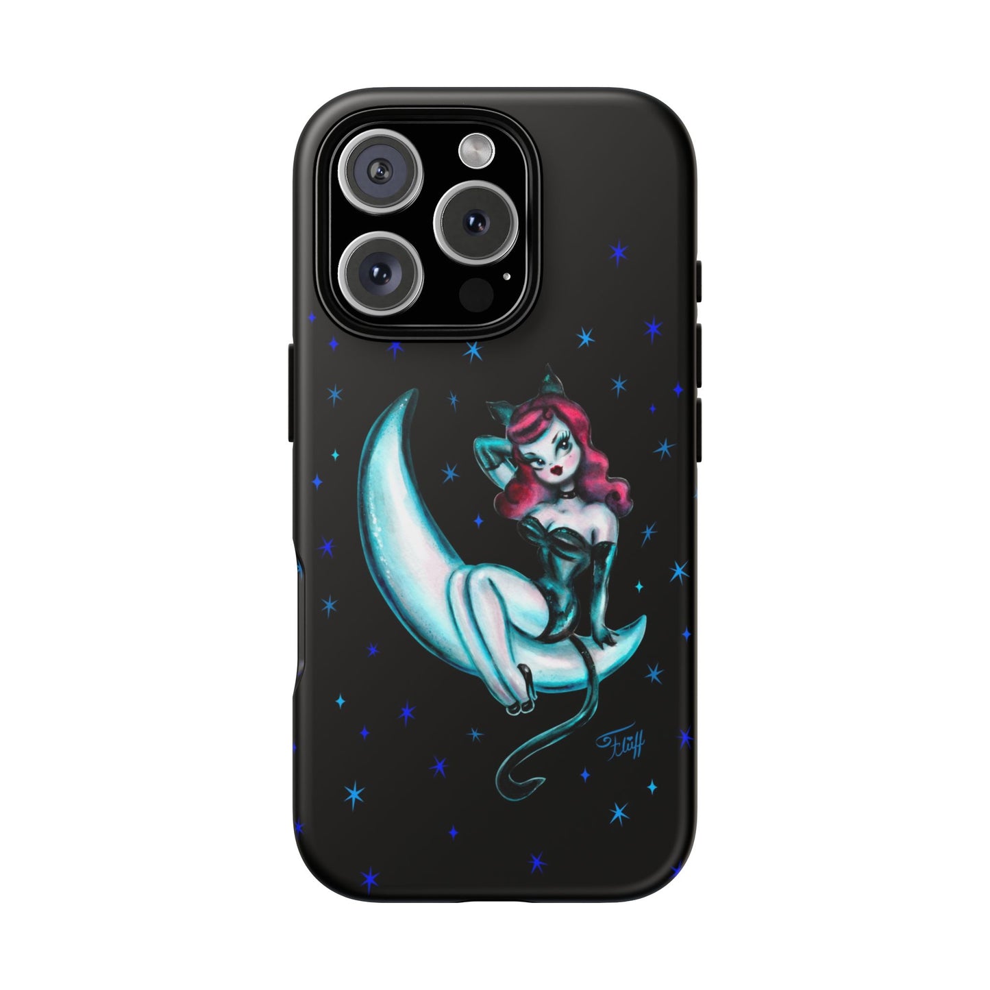 Kitten on the Moon • Tough Phone Case