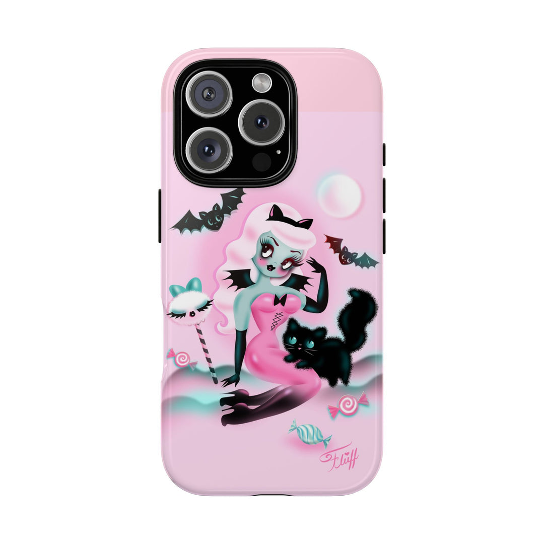 Pastel Candy Vampire with Kitty • Tough Phone Case