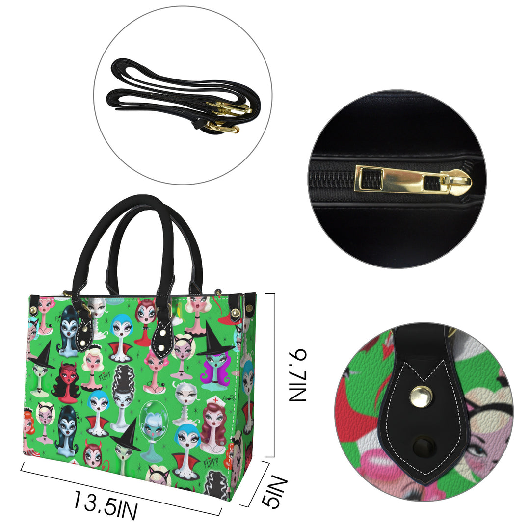 Spooky Dolls Green • Handbag