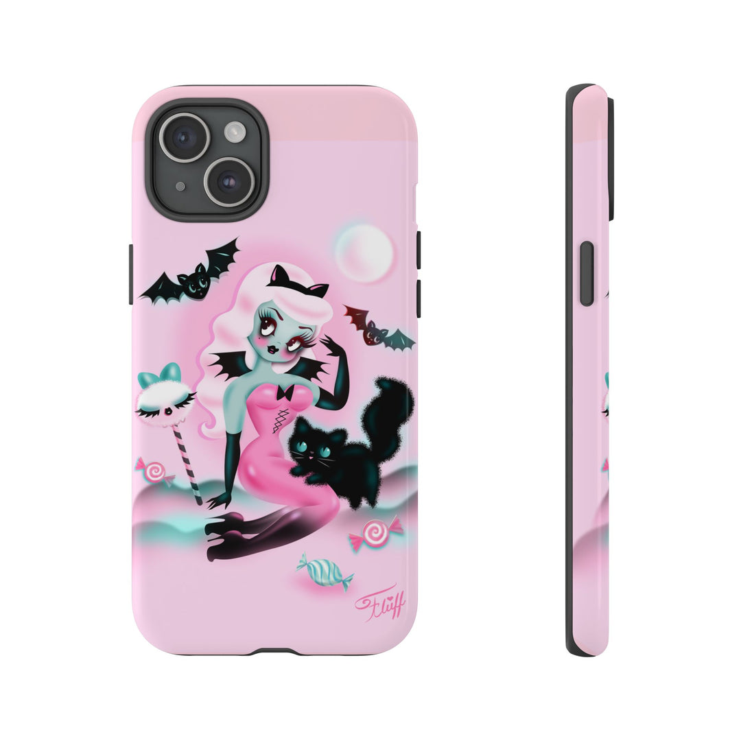 Pastel Candy Vampire with Kitty • Tough Phone Case