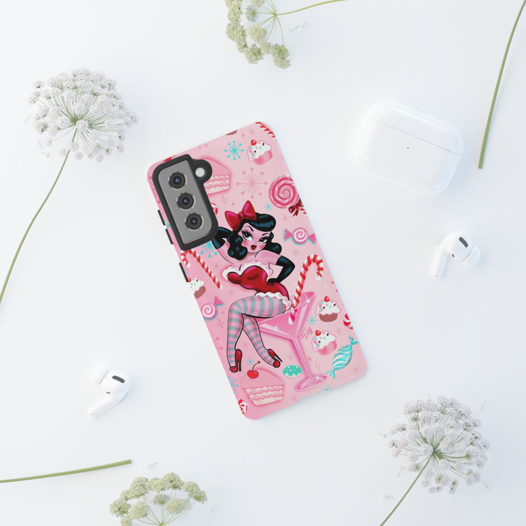 Candy Cane Martini Girl • Case Mate Galaxy S7 & S9 Slim Phone Case