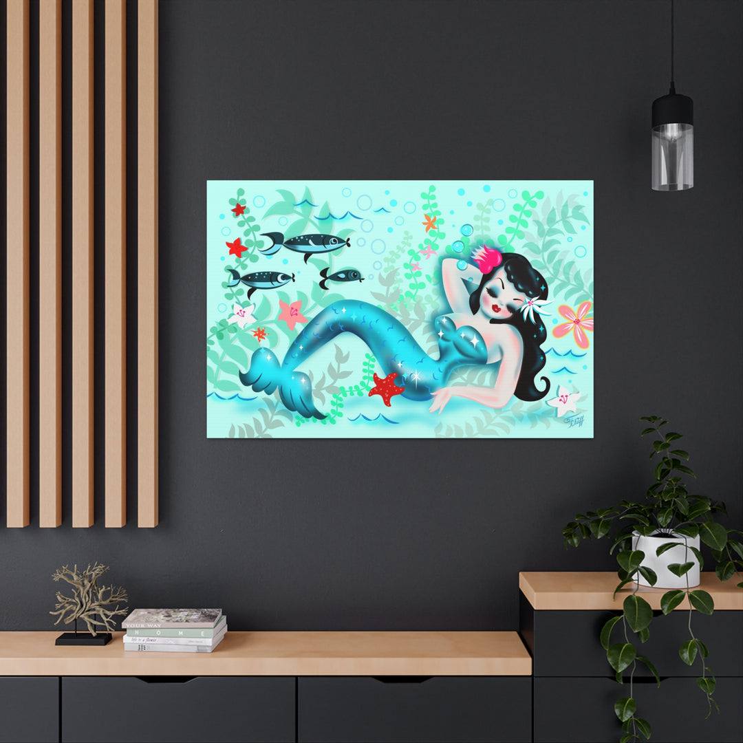 Dozing Mermaid • Canvas Gallery Wrap