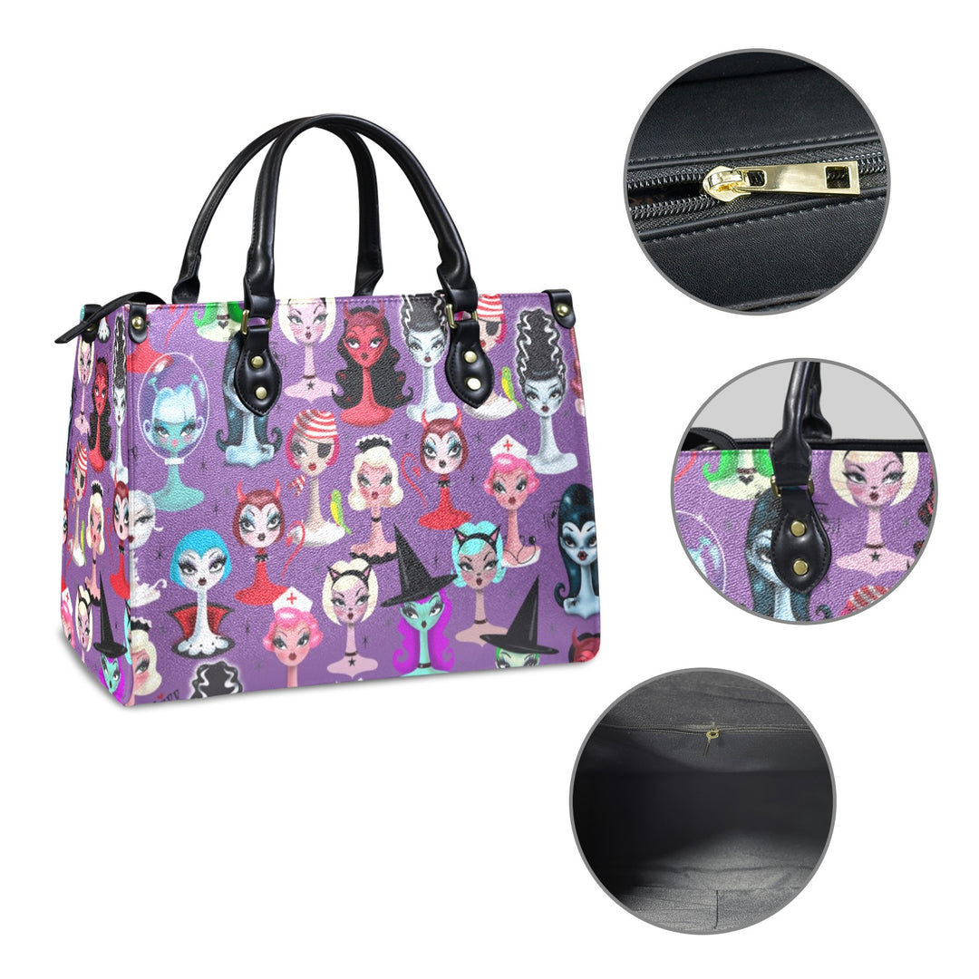 Spooky Dolls Purple • Handbag