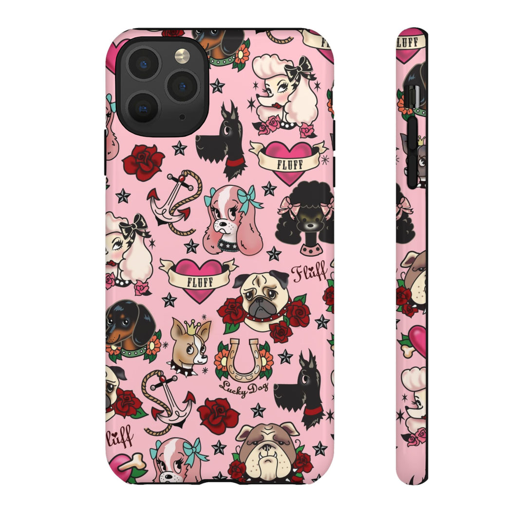 Tattoo Pooch Pink • Tough Phone Case