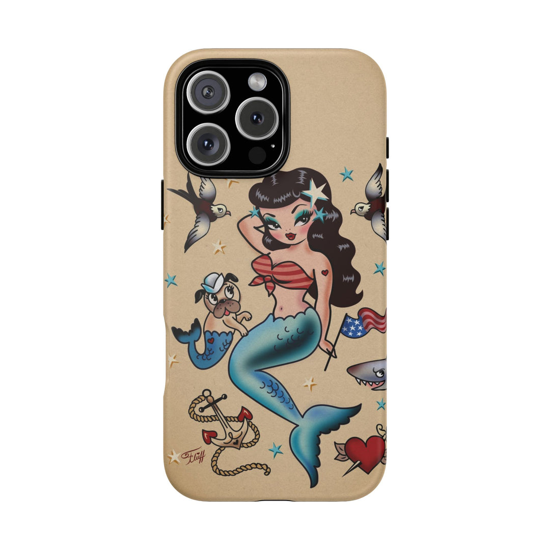 Patriotic Mermaid • Tough Phone Case