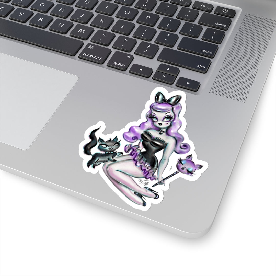 Purple Goth Candy Doll • Kiss-Cut Sticker