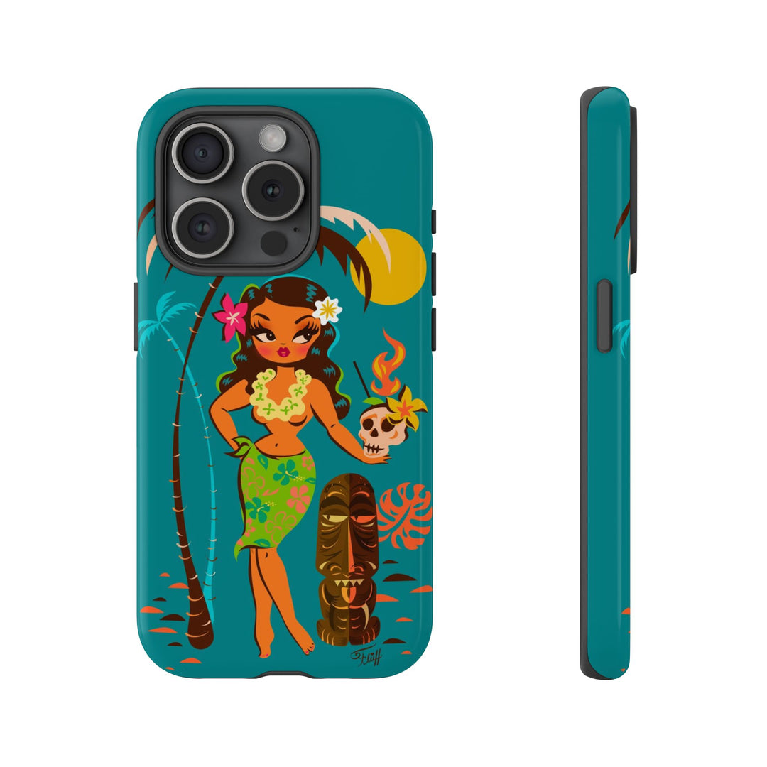 Tiki Temptress • With Skull Mug • Phone Case