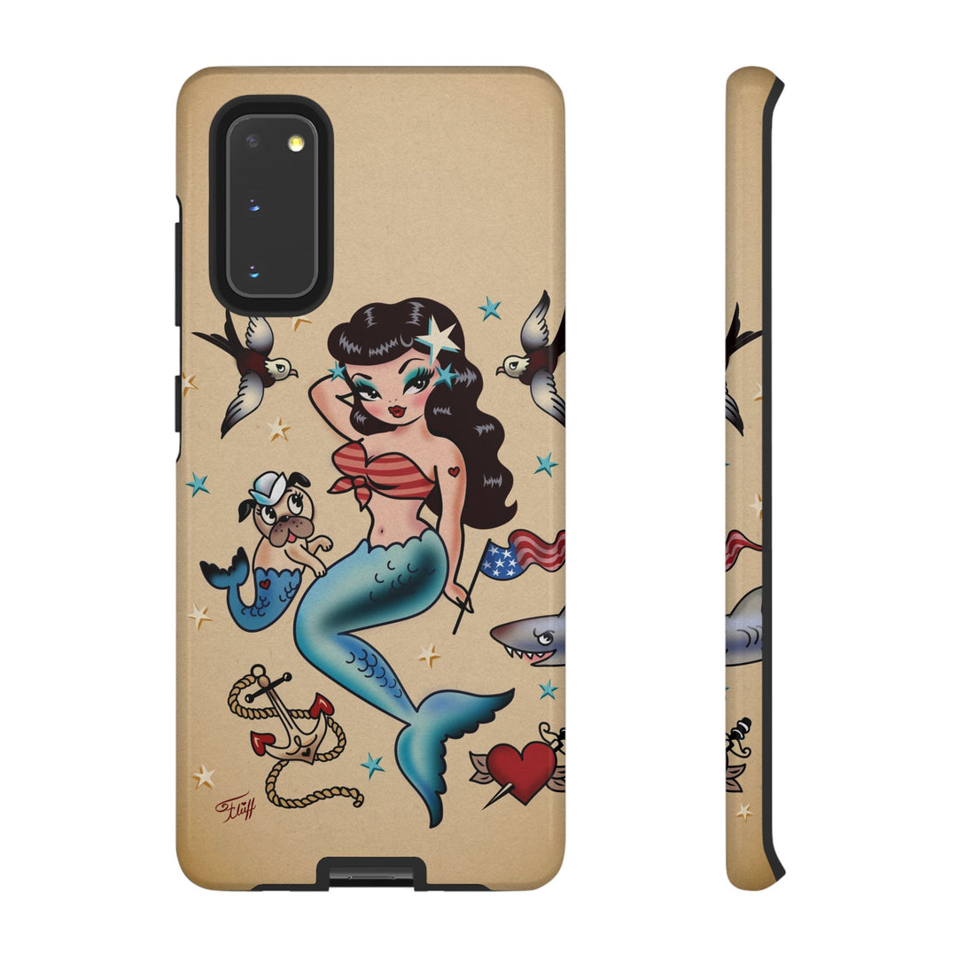 Patriotic Mermaid • Tough Phone Case