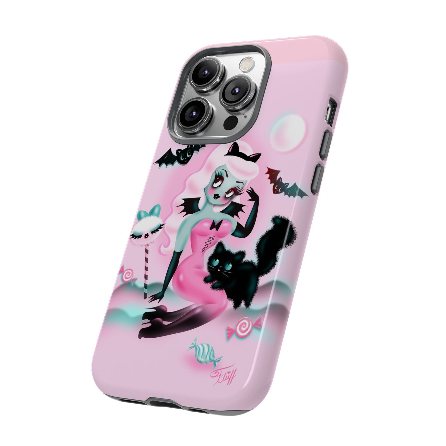 Pastel Candy Vampire with Kitty • Tough Phone Case