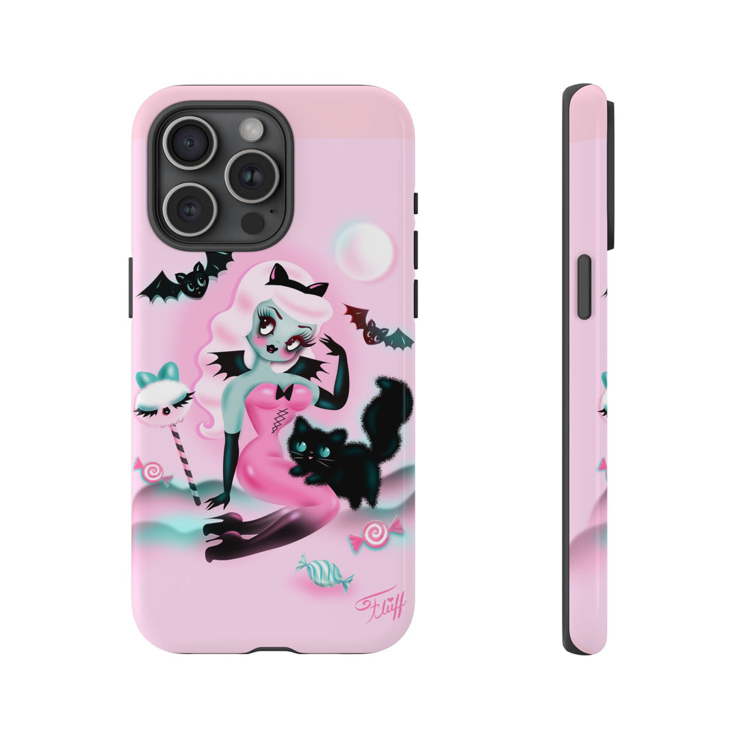 Pastel Candy Vampire with Kitty • Tough Phone Case