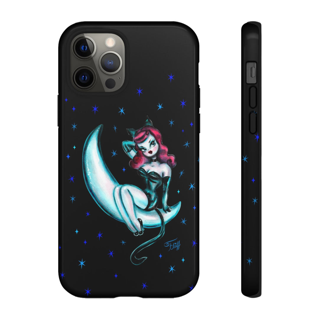 Kitten on the Moon • Tough Phone Case