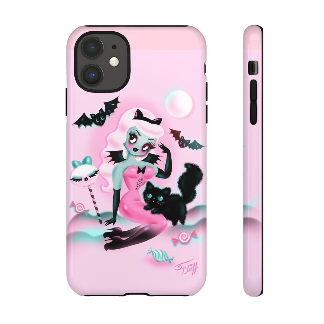 Pastel Candy Vampire with Kitty • Tough Phone Case