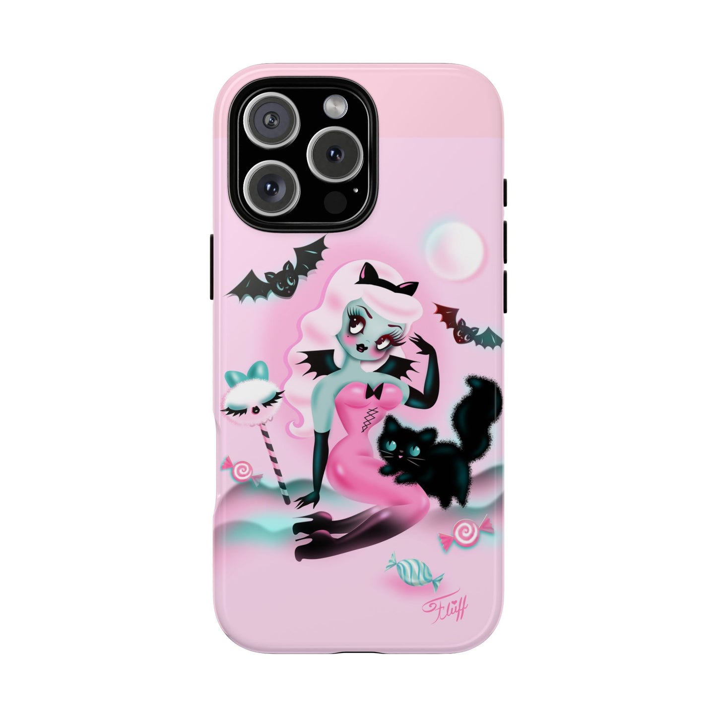 Pastel Candy Vampire with Kitty • Tough Phone Case