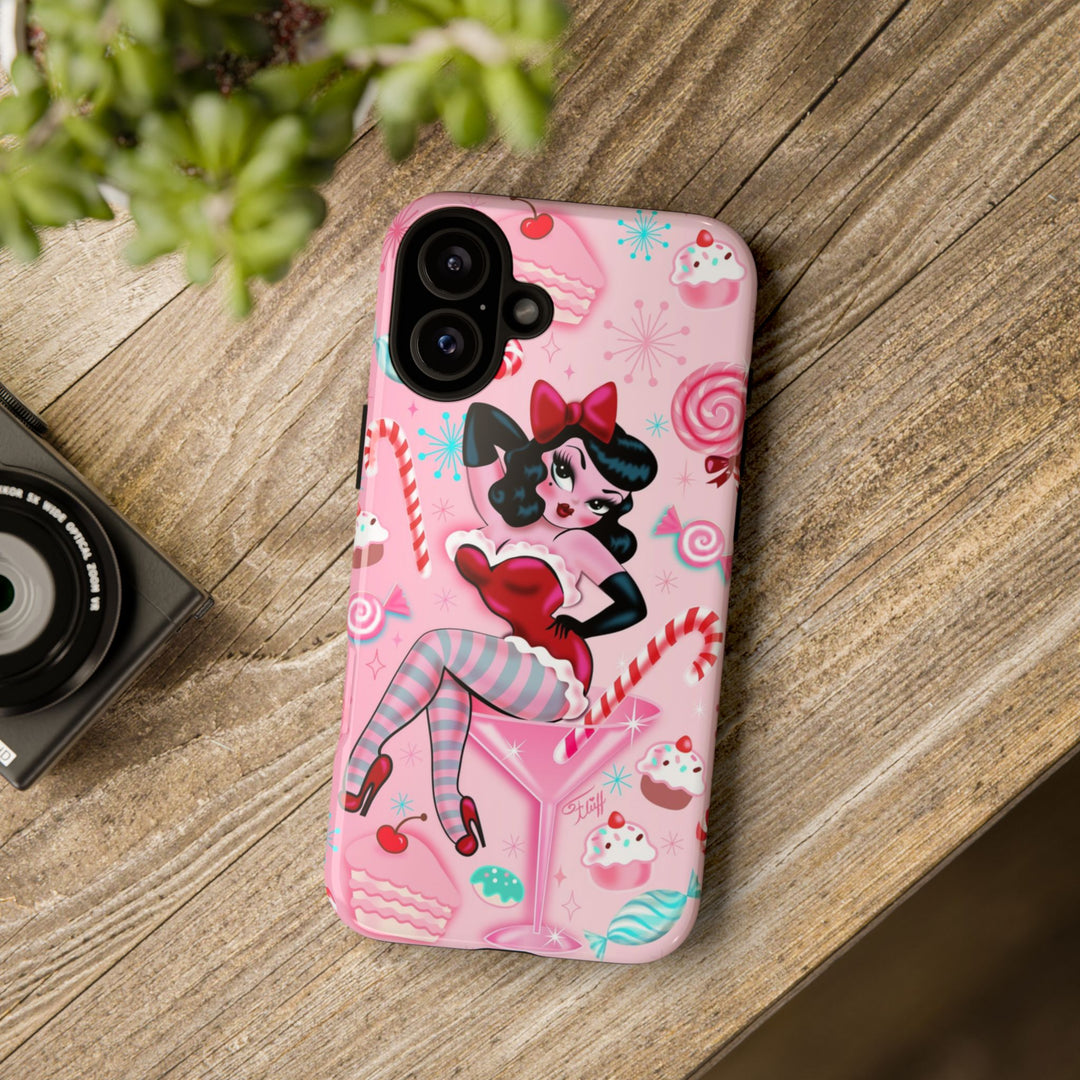 Candy Cane Martini Girl • Case Mate Galaxy S7 & S9 Slim Phone Case