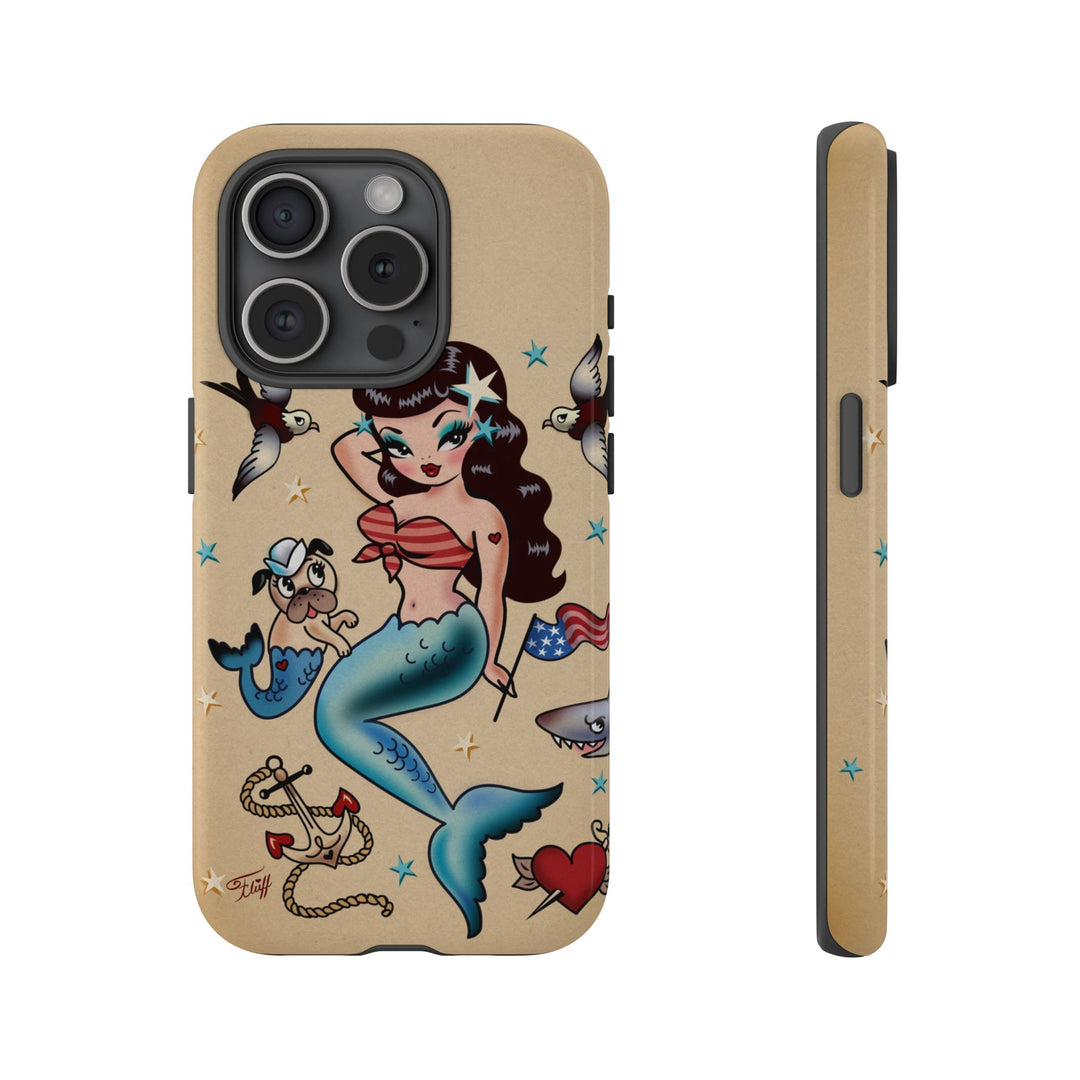 Patriotic Mermaid • Tough Phone Case