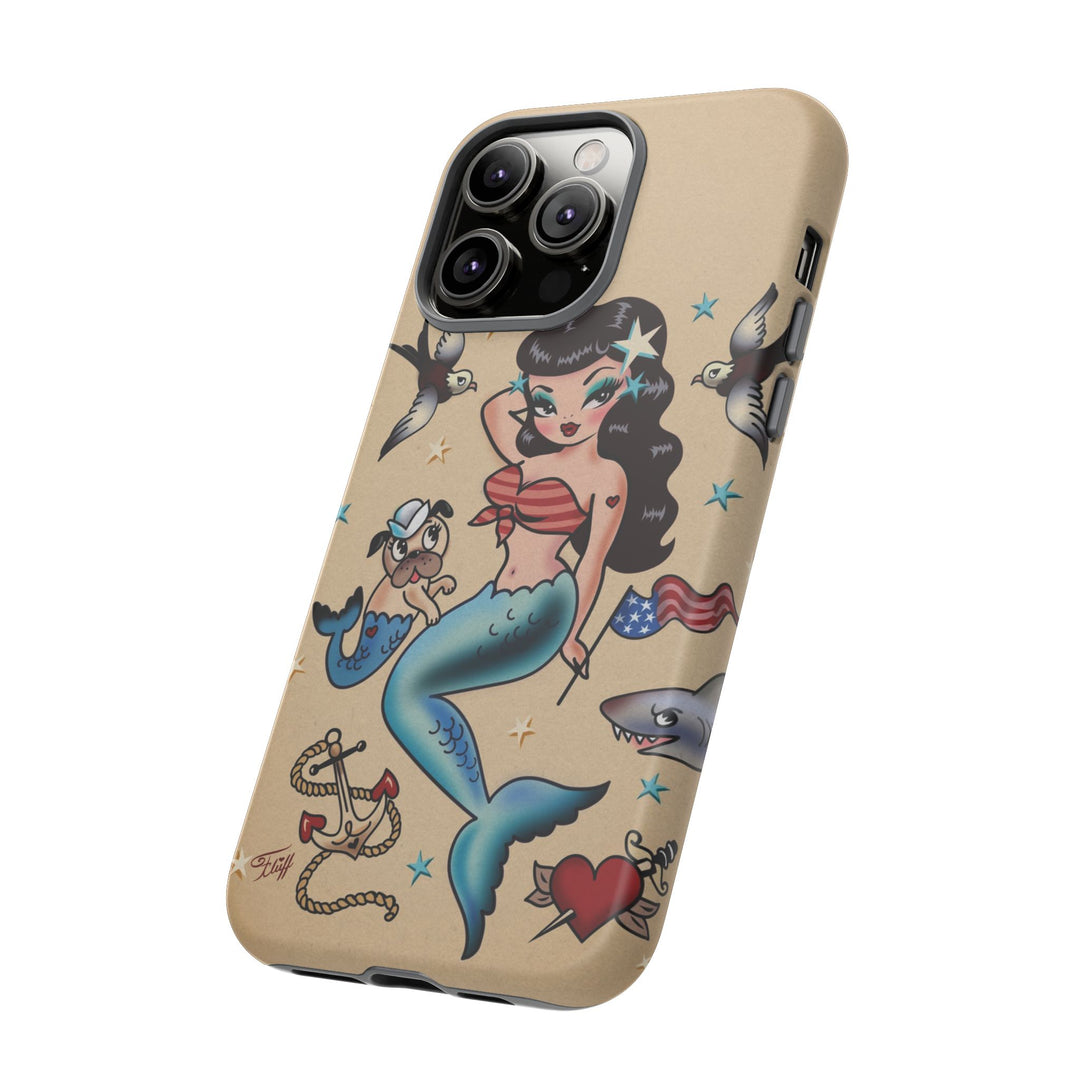 Patriotic Mermaid • Tough Phone Case