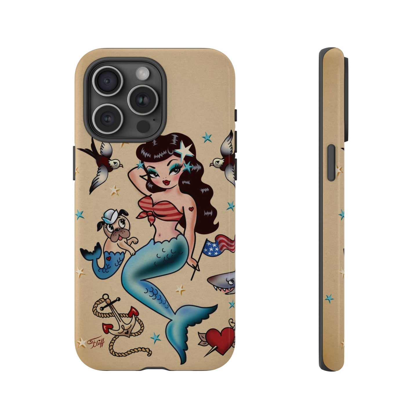 Patriotic Mermaid • Tough Phone Case