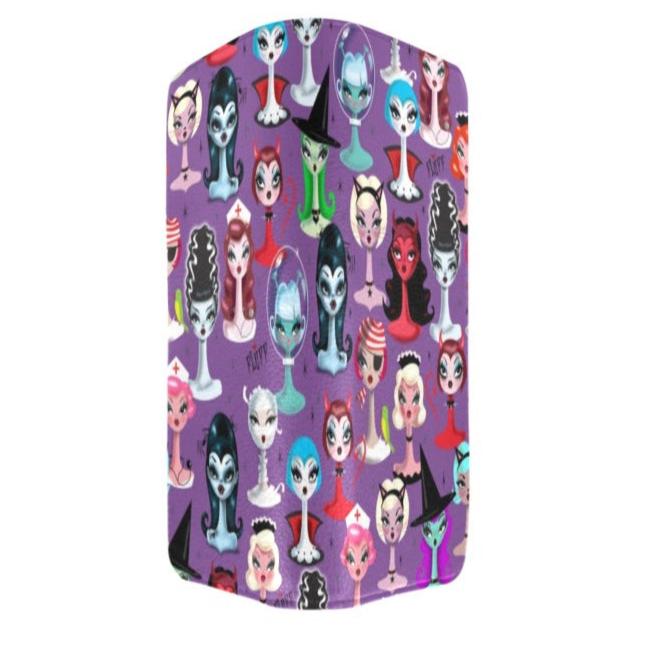 Spooky Dolls Purple • Clutch Wallet