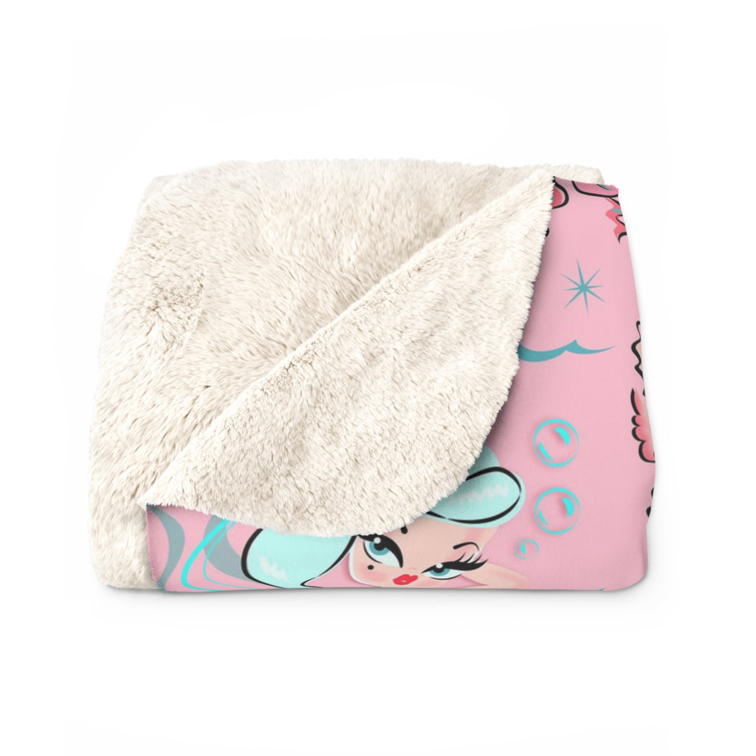 Babydoll Mermaids on Pink  • Sherpa Fleece Blanket