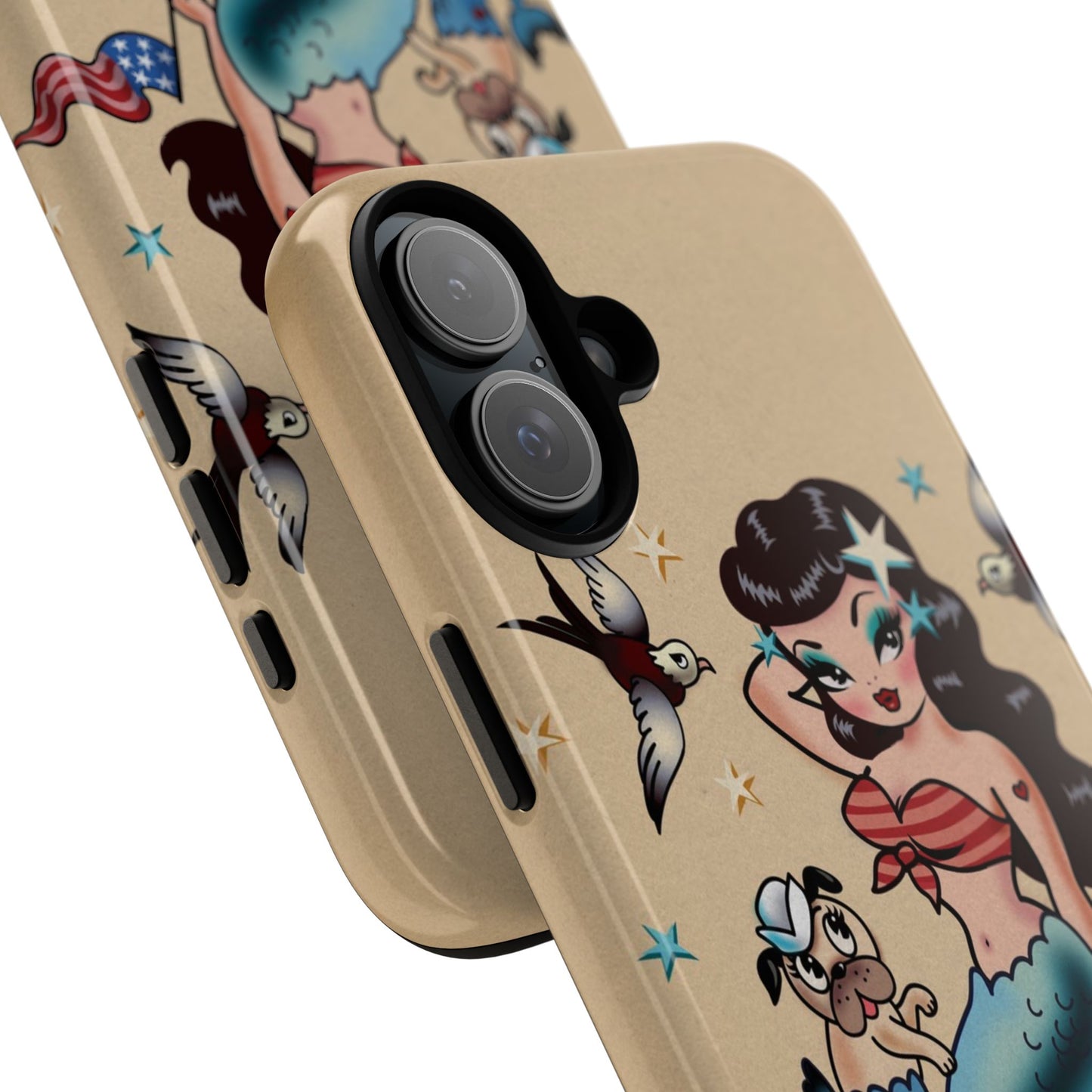 Patriotic Mermaid • Tough Phone Case