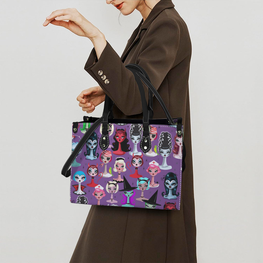 Spooky Dolls Purple • Handbag