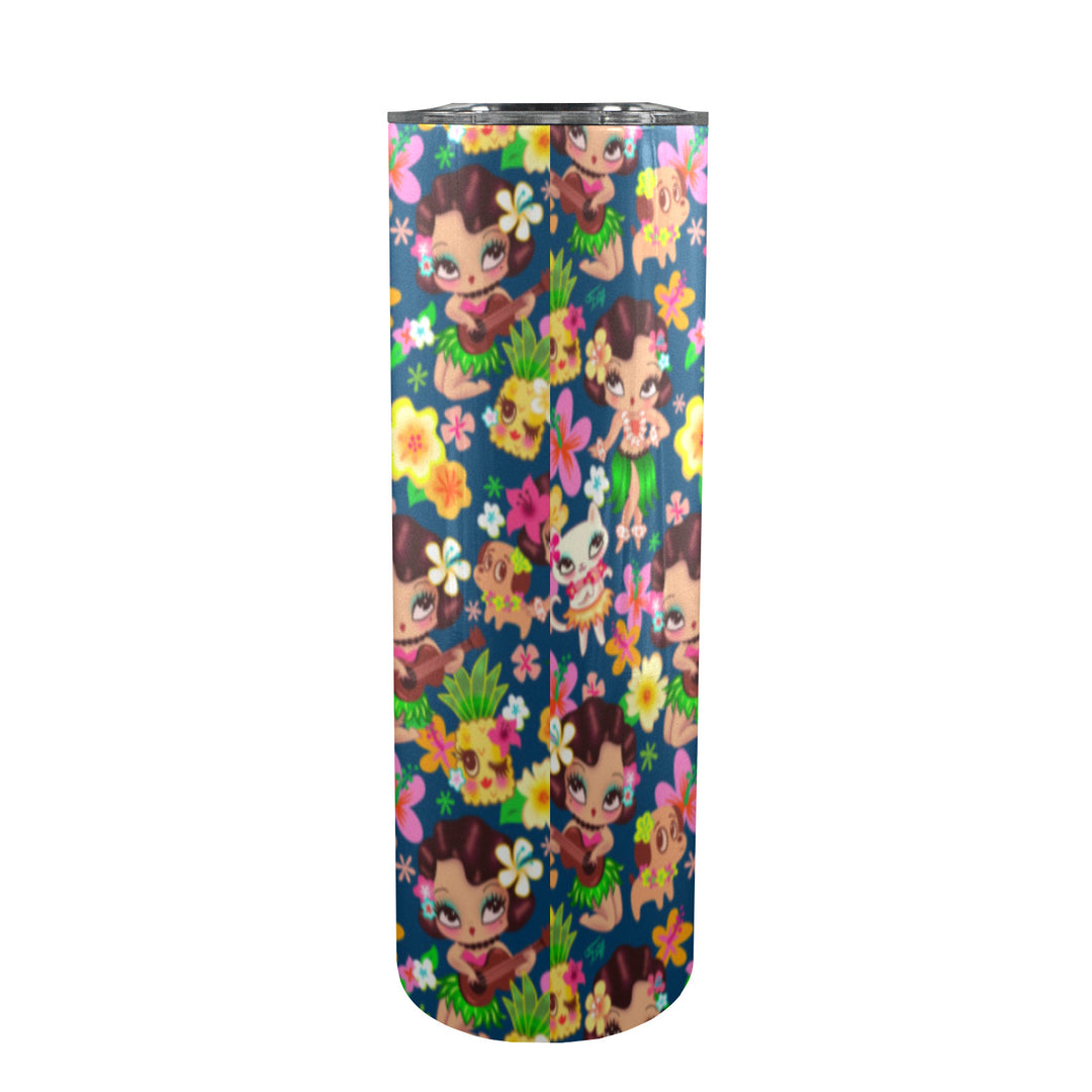 Hula Lulu Dark Blue • Tall Tumbler 20oz