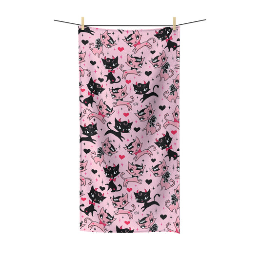 Devil Kitties Pink • Towel