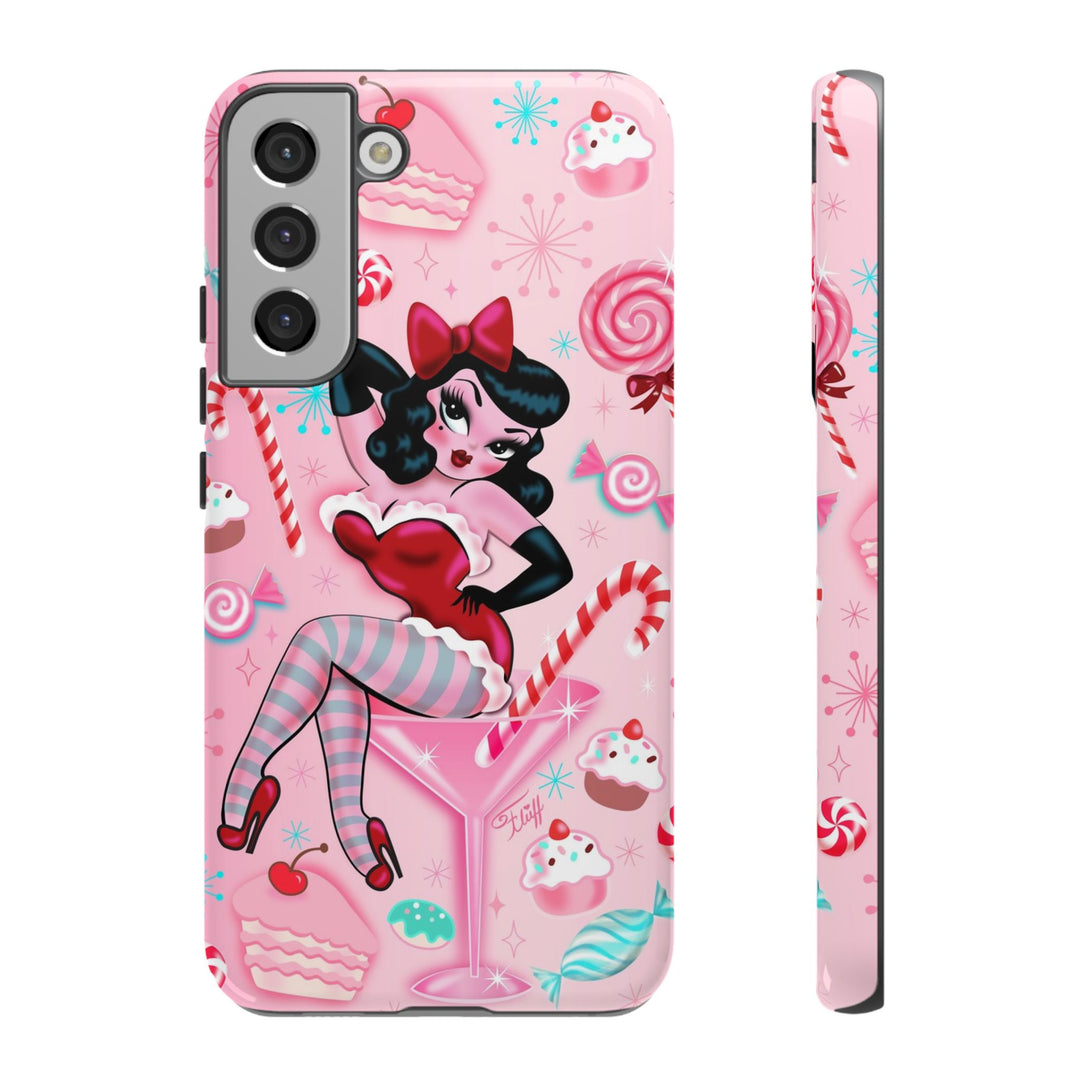 Candy Cane Martini Girl • Case Mate Galaxy S7 & S9 Slim Phone Case