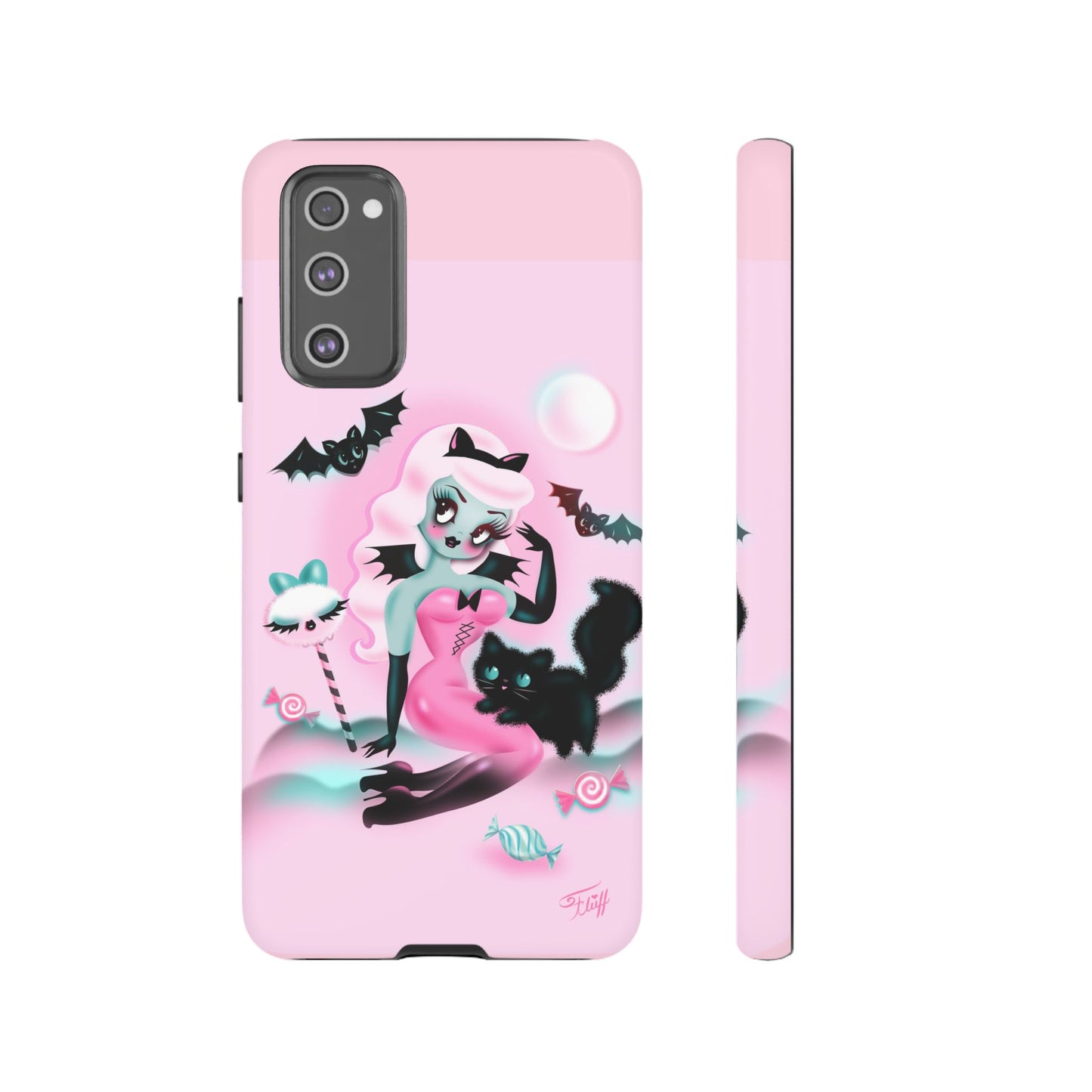 Pastel Candy Vampire with Kitty • Tough Phone Case