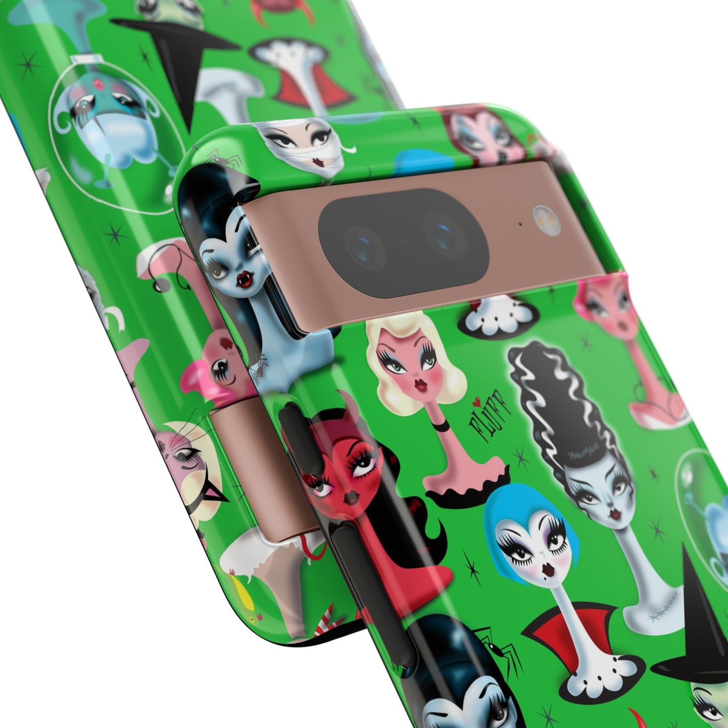 Spooky Dolls Green • Tough Phone Case