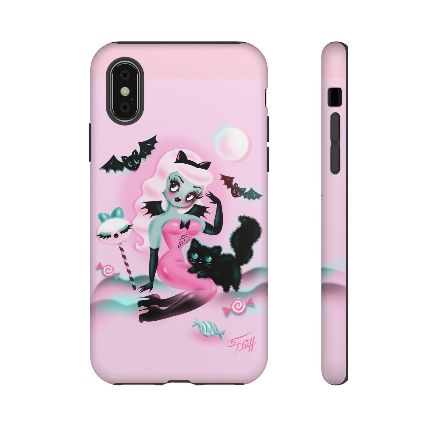 Pastel Candy Vampire with Kitty • Tough Phone Case