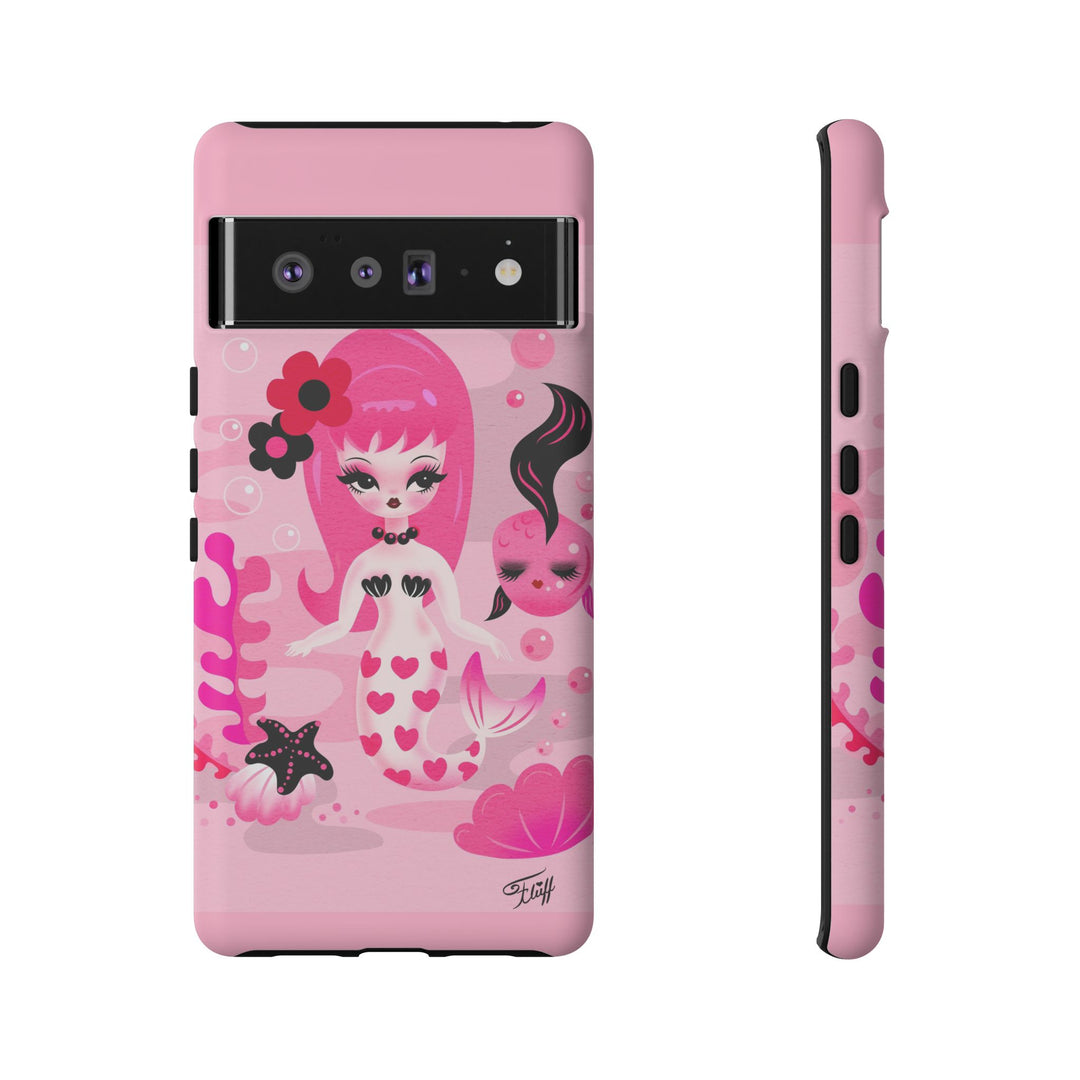 Pink Mod Mermaid • Tough Phone Case