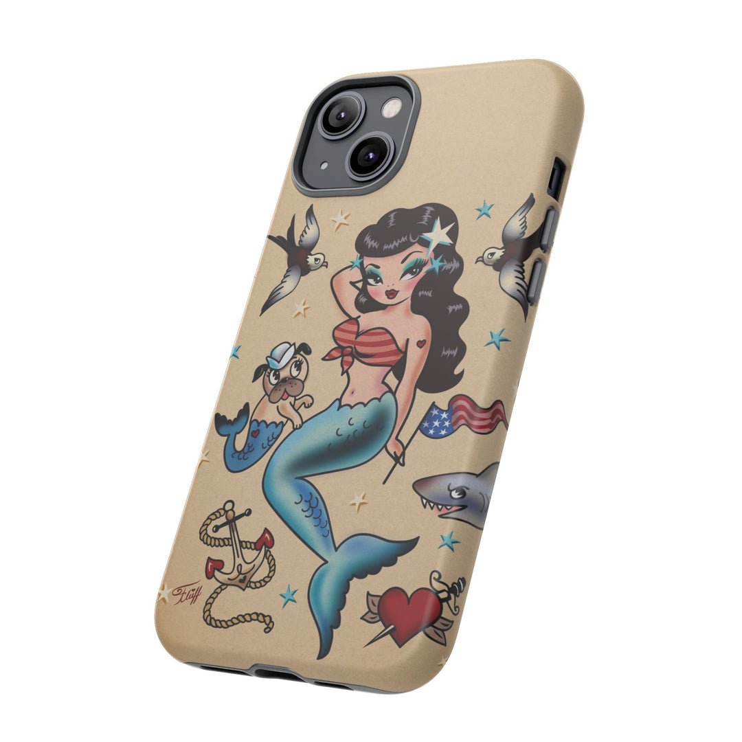 Patriotic Mermaid • Tough Phone Case