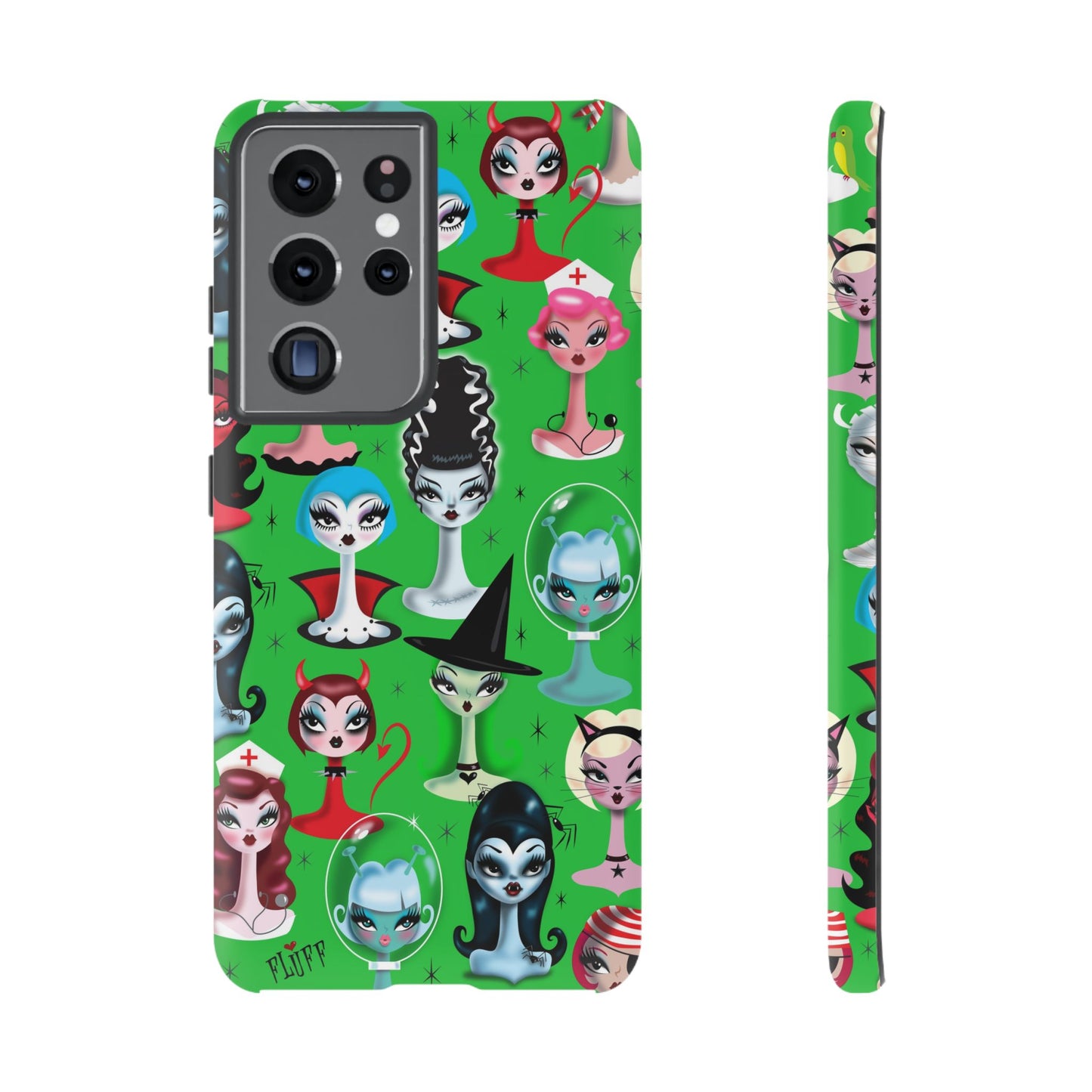 Spooky Dolls Green • Tough Phone Case