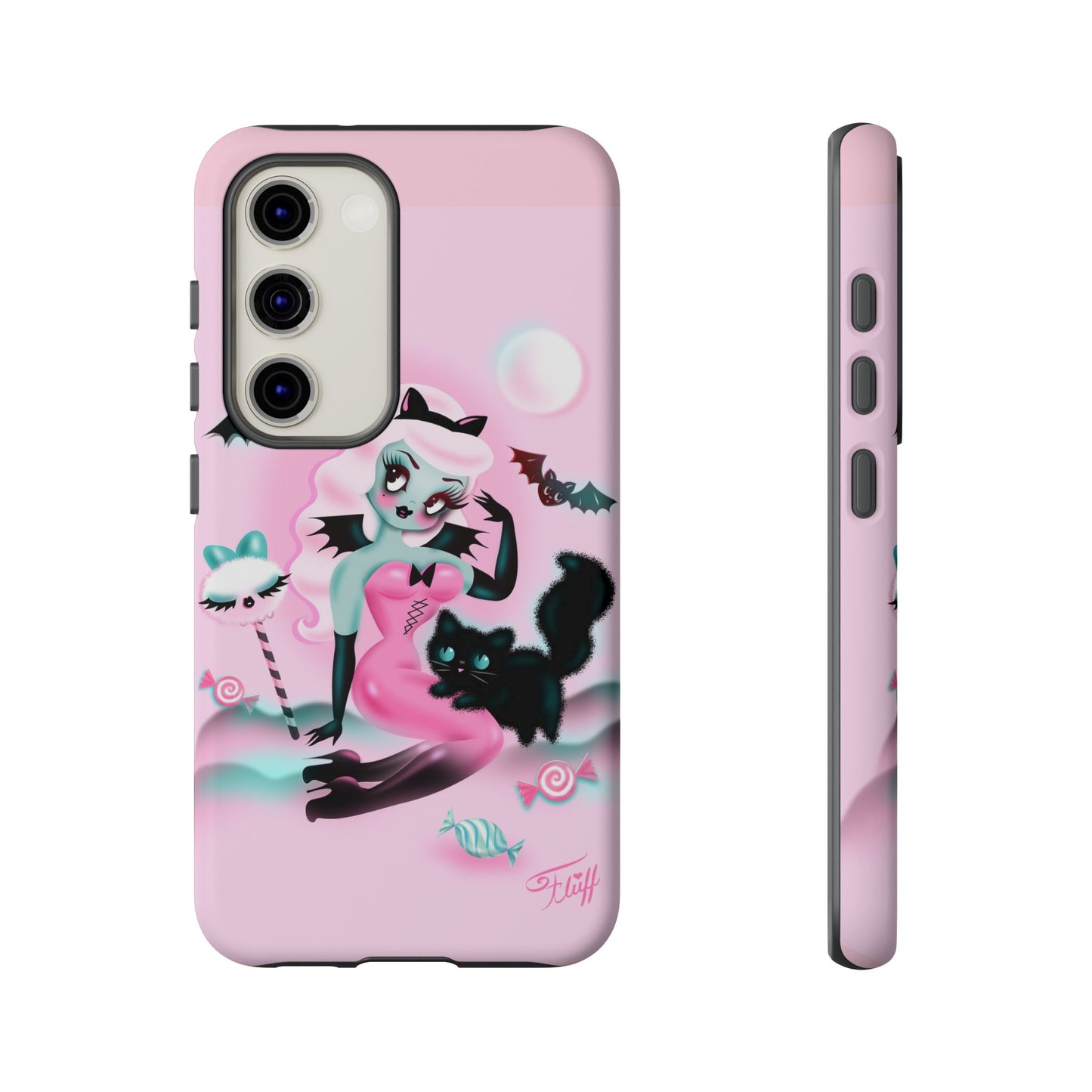 Pastel Candy Vampire with Kitty • Tough Phone Case